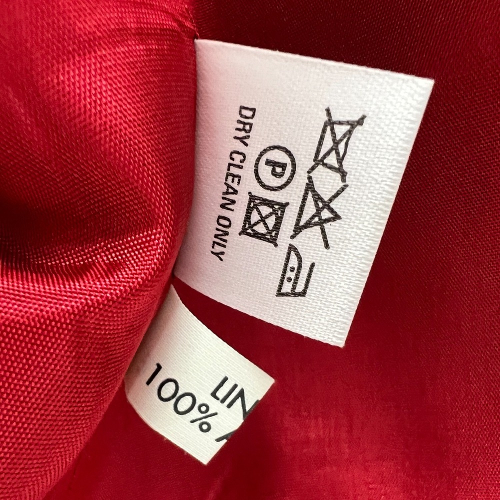 Avoca Collection VTG Red Wool Blazer Jacket Classic Ireland Holiday Old‎ Money - Picture 11 of 16